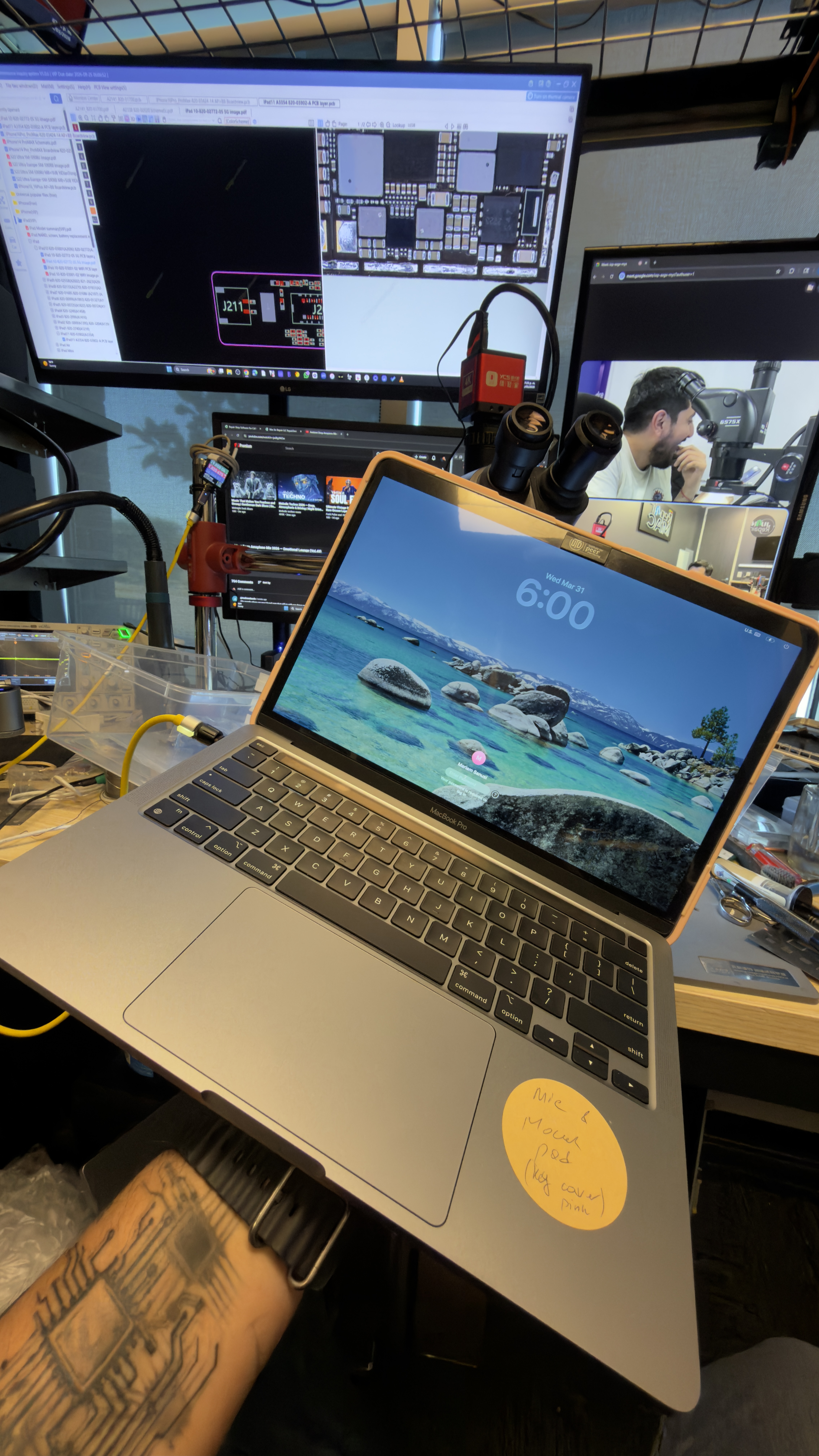 Board-level micro-soldering at Mac4Repair Plano